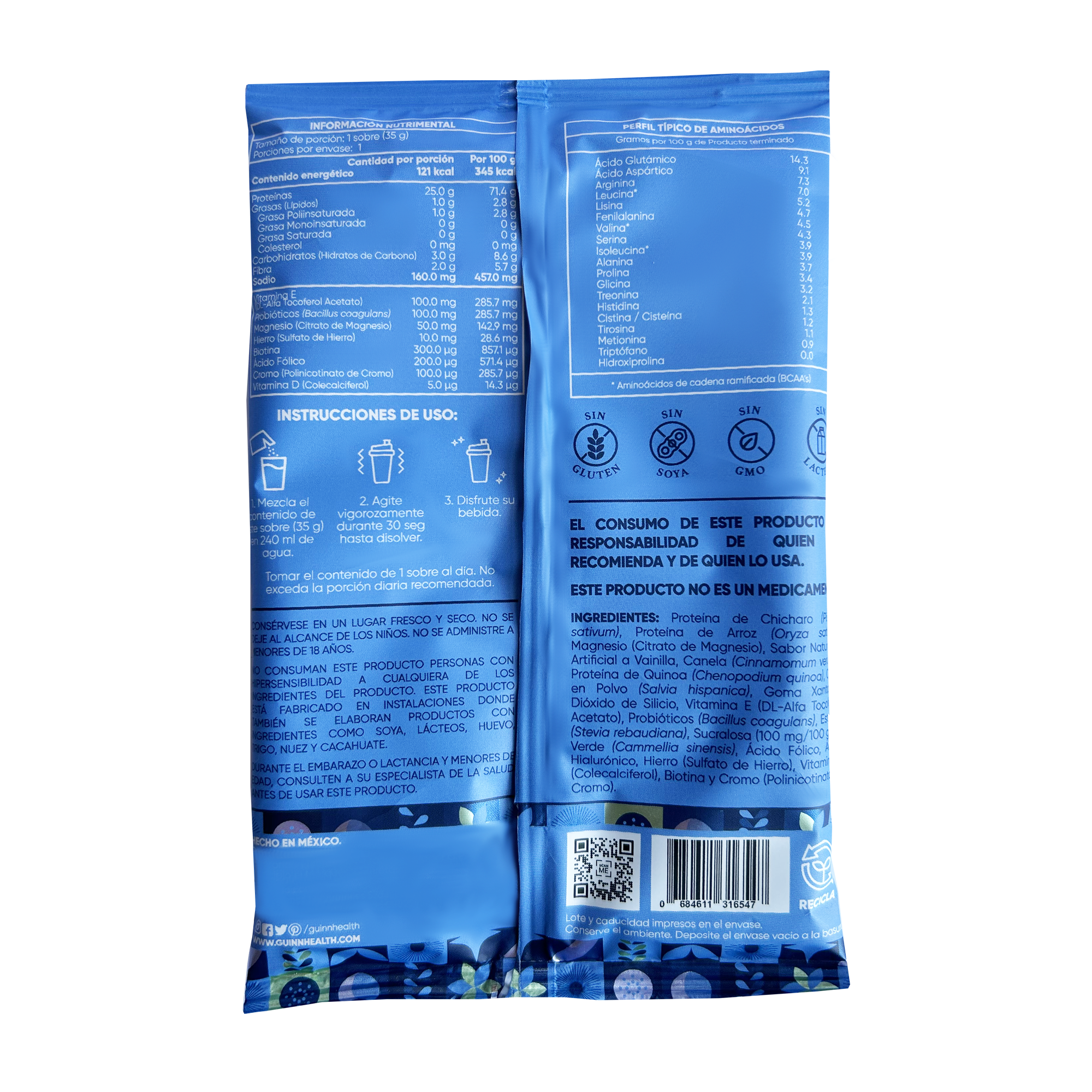 Vegan protein sabor vainilla french (1 servicio 35 g)